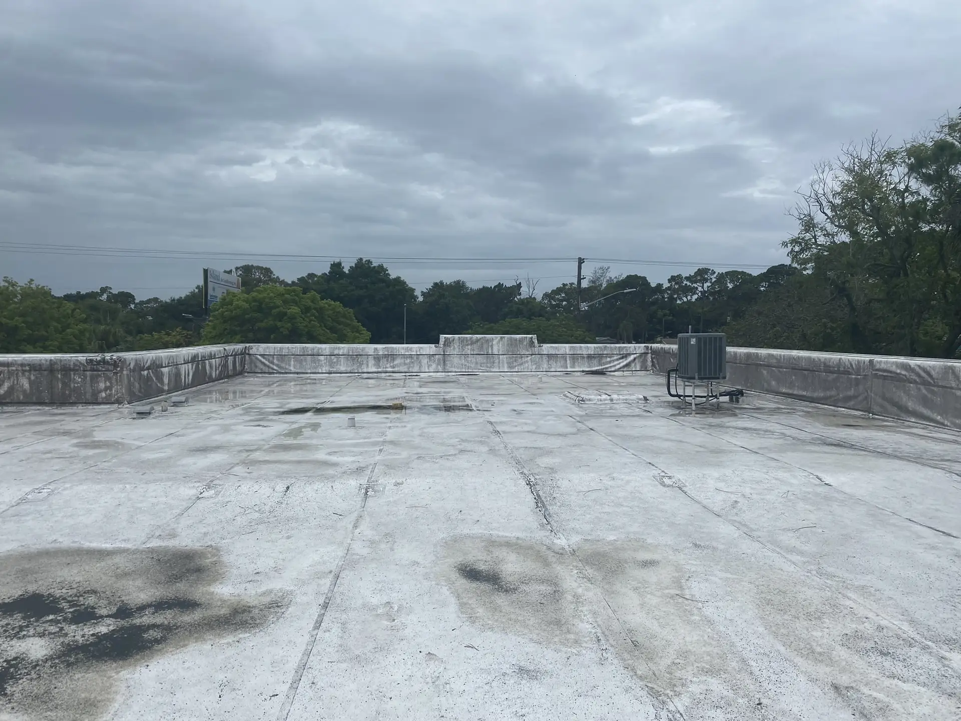 TPO Membrane Roof Cleaning for Commercial Building