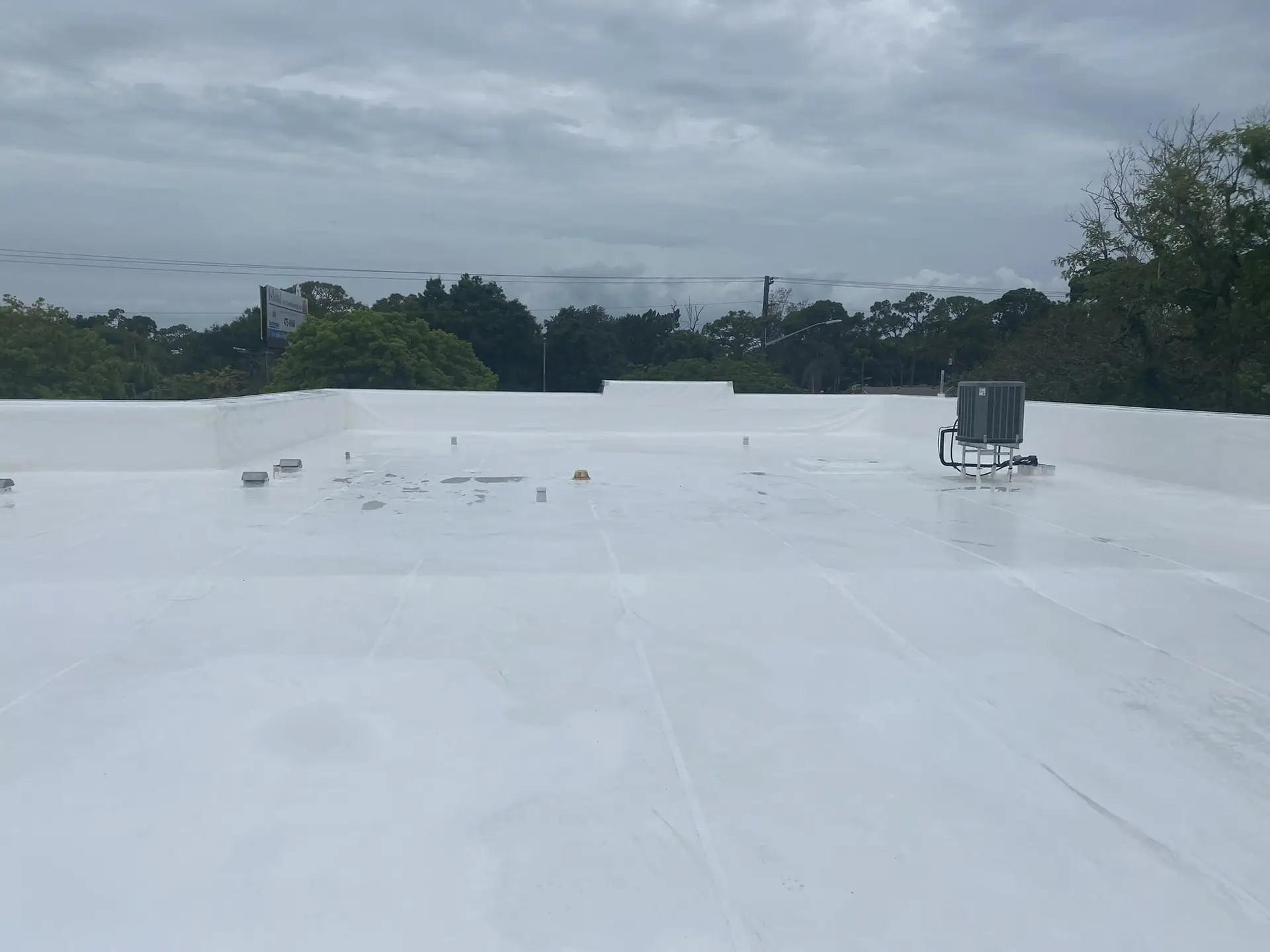 TPO Membrane Roof Cleaning for Commercial Building