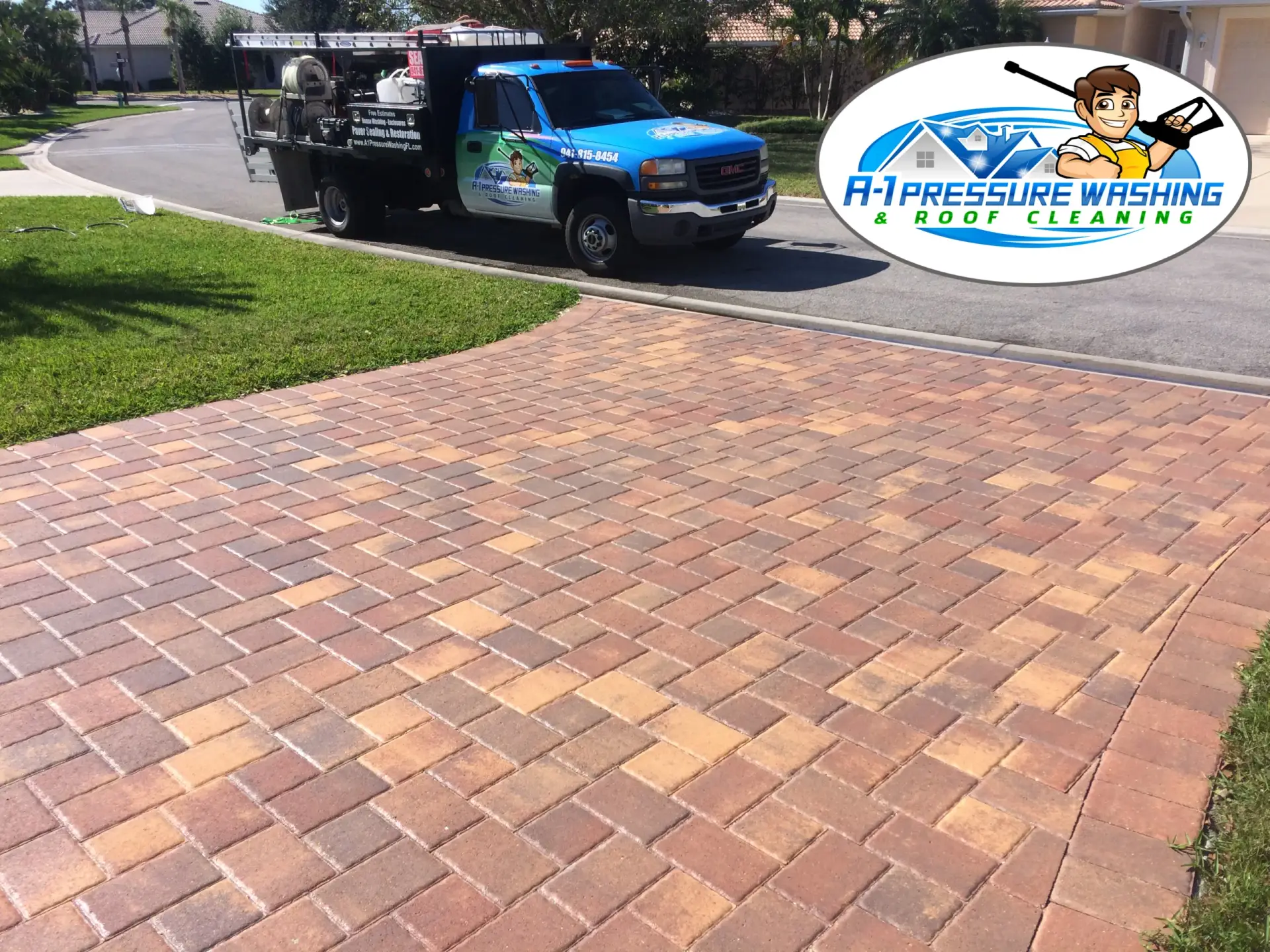 best brick paver sealing services from A-1 Pressure Washing in North Port FL