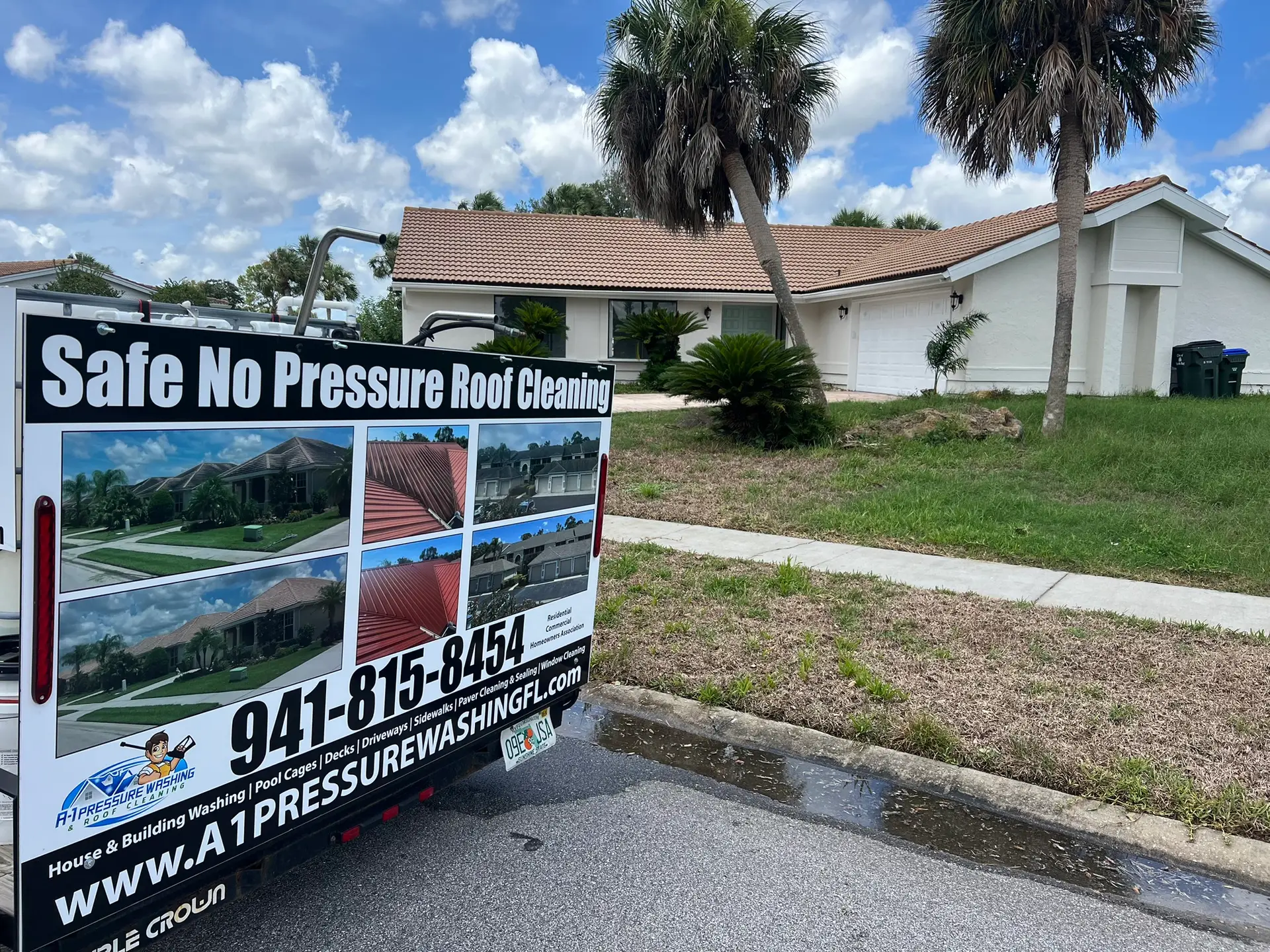 Tile Roof Cleaning Venice FL by A-1 Pressure Washing & Roof Cleaning from North Prot FL